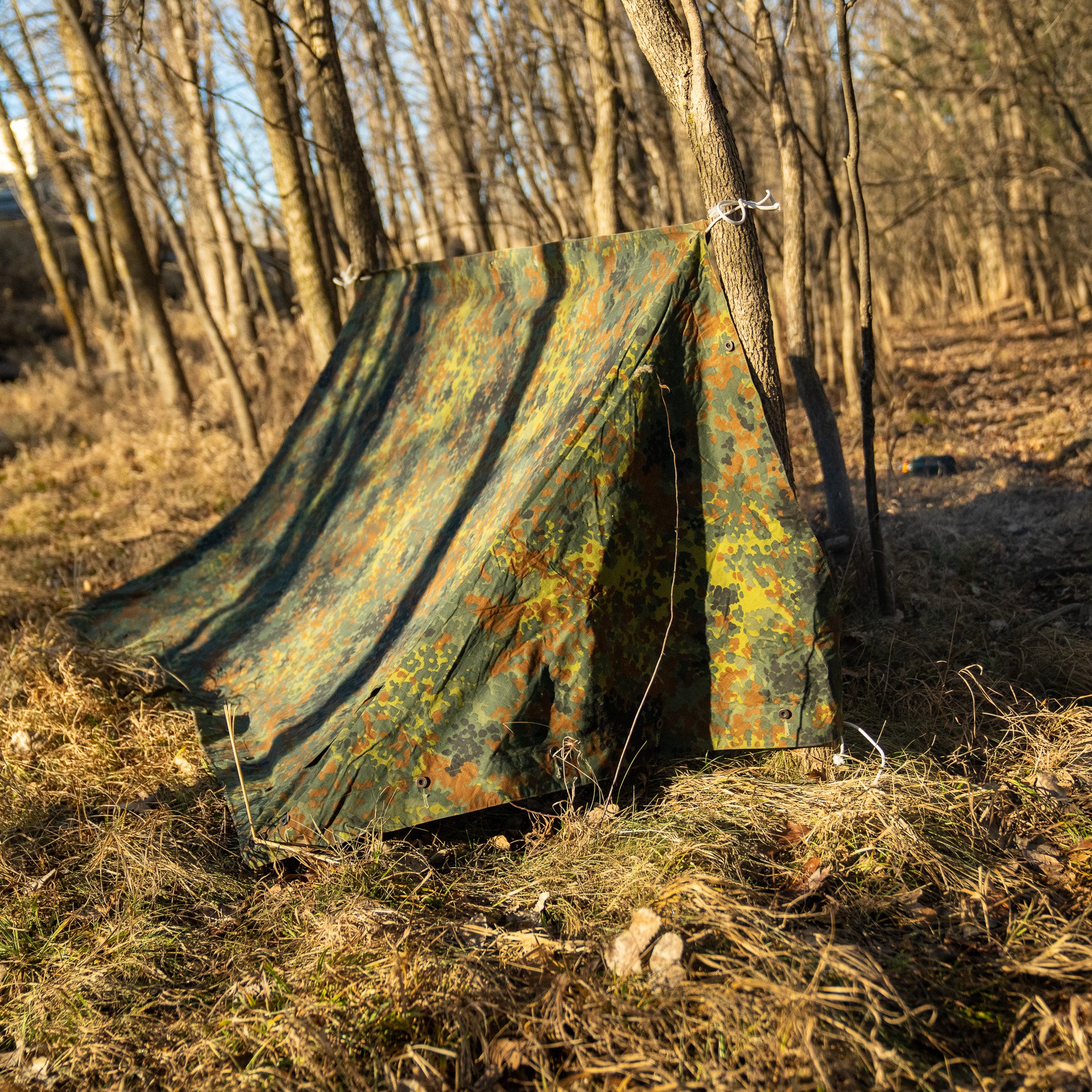 Issued German Flecktarn Shelter Half - Image 6