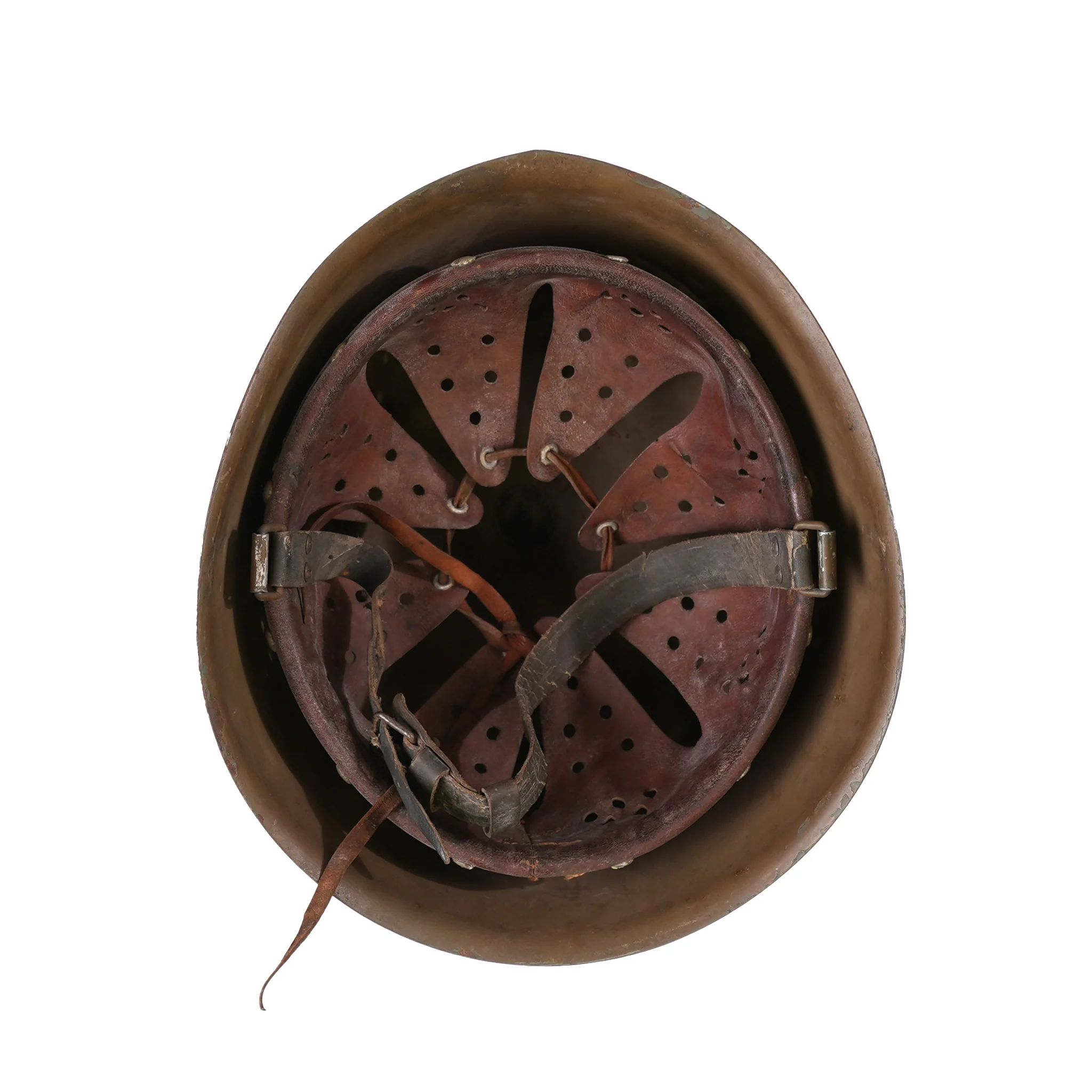 Issued Italian M33 Steel Helmet - Image 2