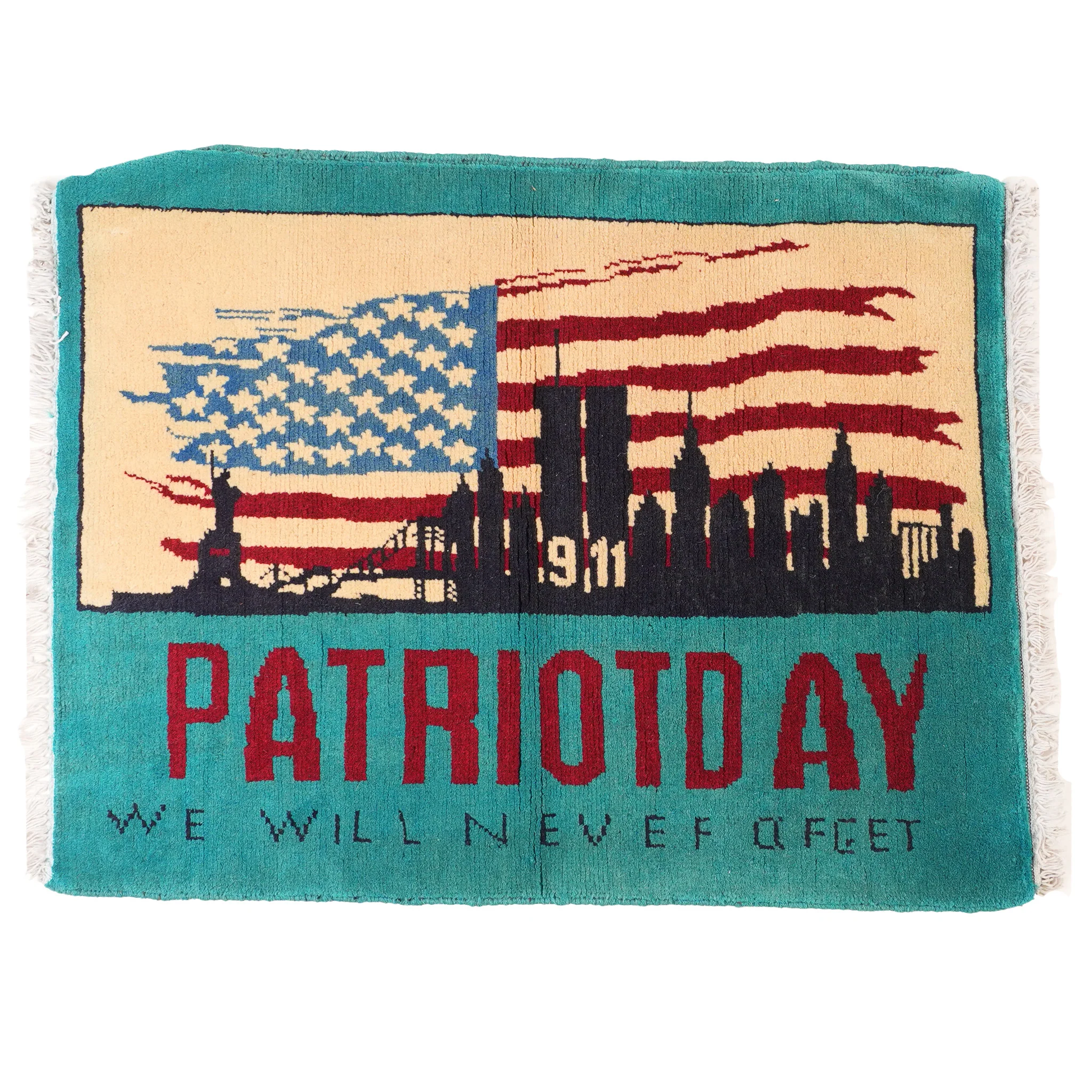 Large "PATRIOTDAY" 9/11 Remembrance Rug