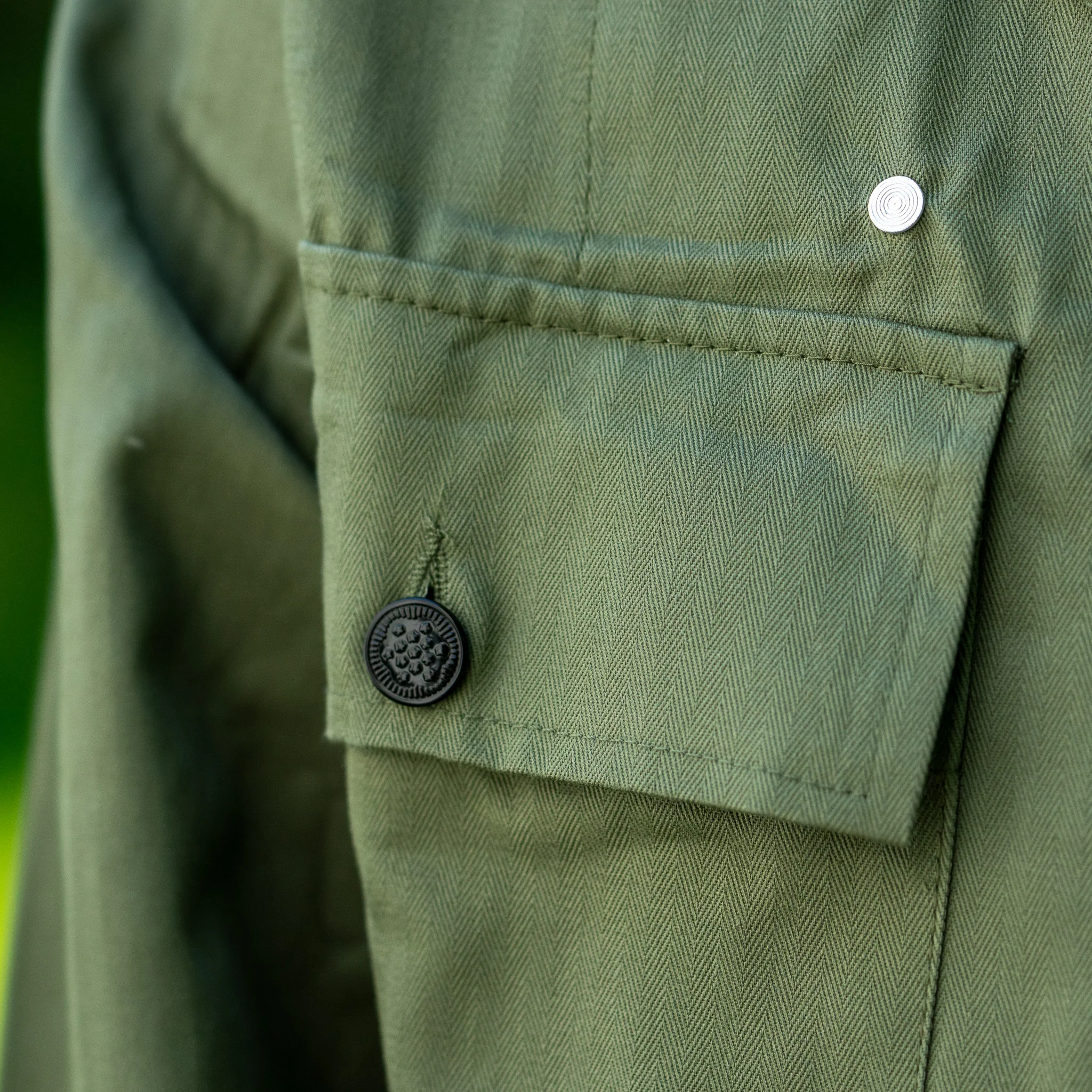 Repro US WWII OD No.3 HBT Jacket - Image 6